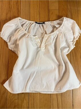 brandy melville white maggie top